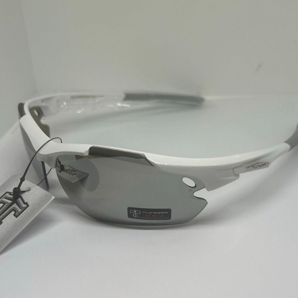 Sport Wrap Semi Rimless Sunglasses Mirrored UV400 Protection Lightweight